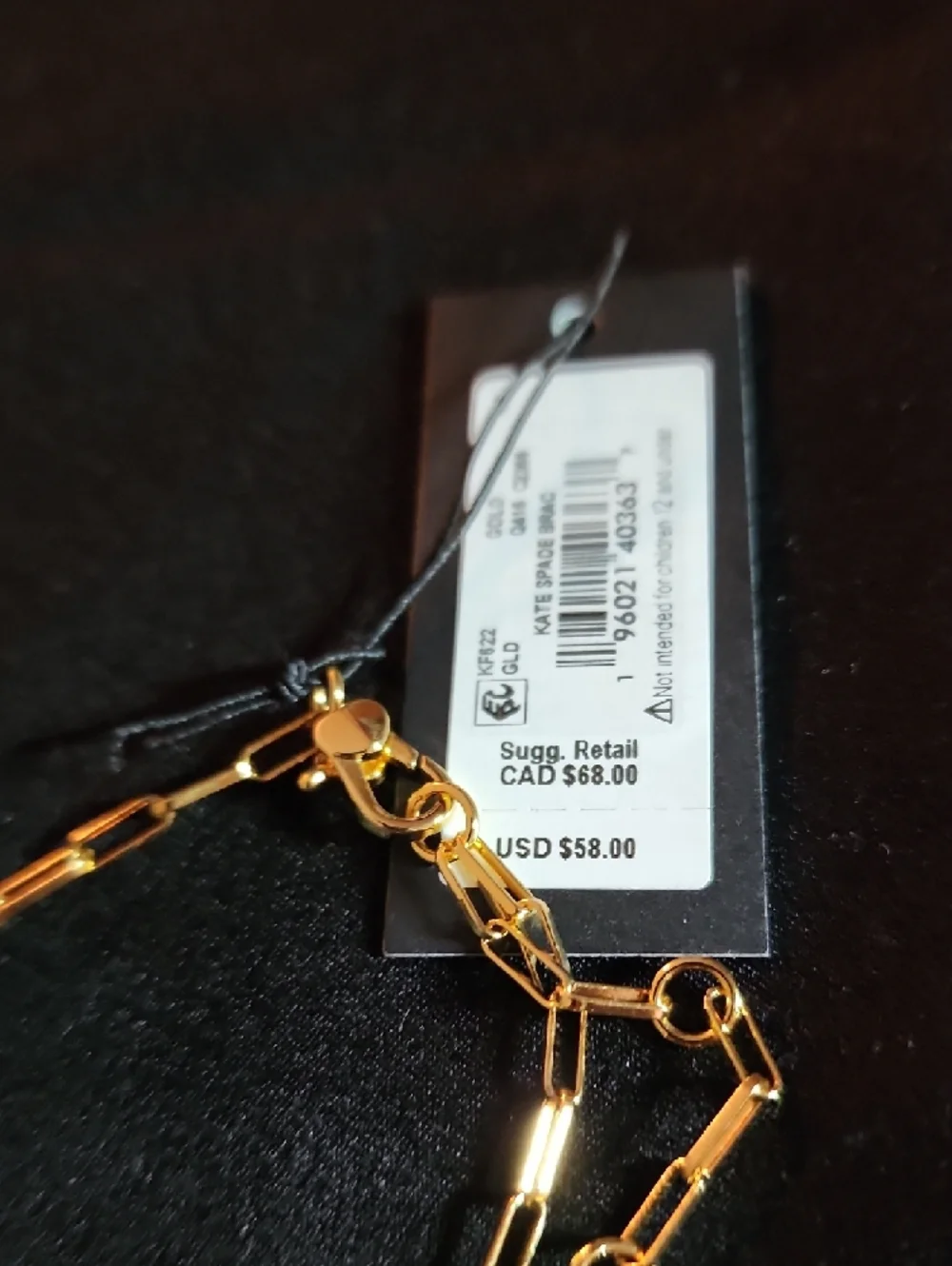 kate spade Gold-tone Initial J Link Bracelet - Picture 8 of 8